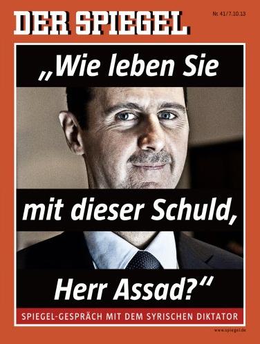 Assad and Der Spiegel Cover